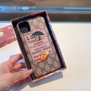 🔥Gucci Gucci embroidered pattern oil edge phone